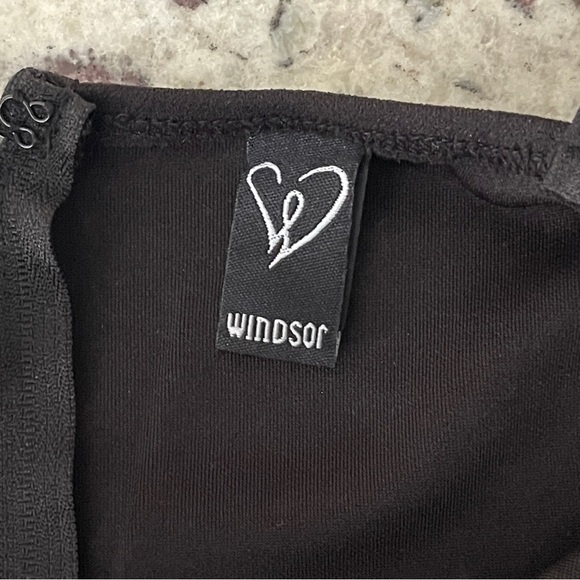 Windsor Wanda Formal Corset Crepe Dress Size Small High Slit Formal Bodycon Maxi - Picture 6 of 13